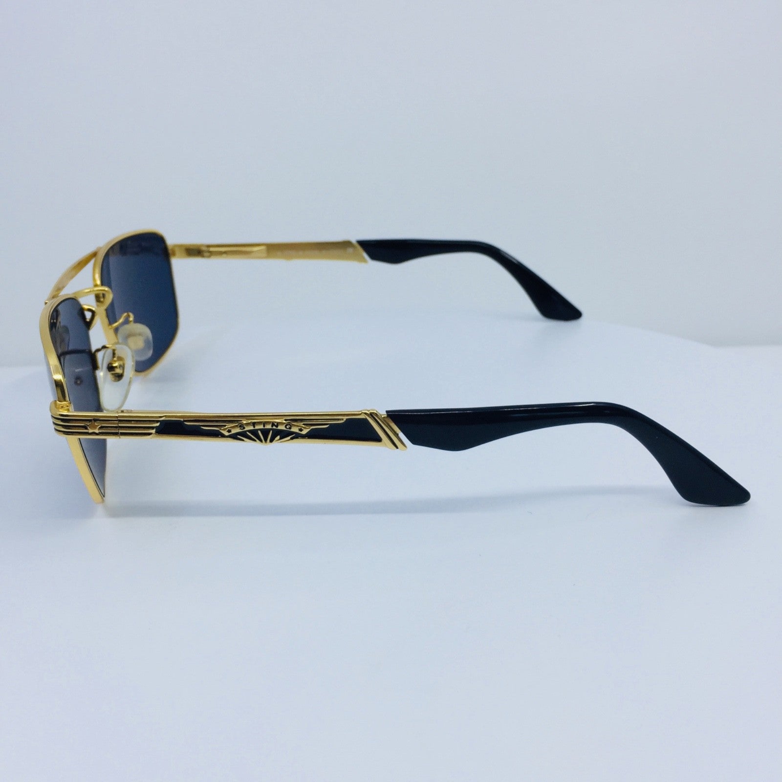 Vintage STING by Colors in Optics N. 4130 Gold Sunglasses - Super Vision Optical