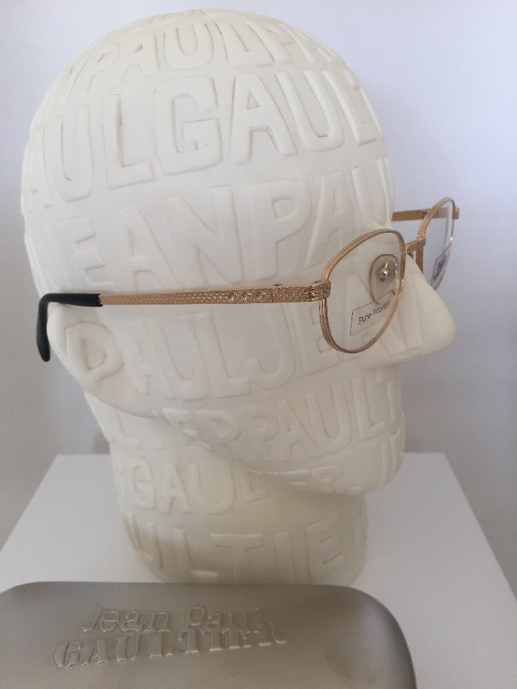 Vintage Jean Paul Gaultier JPG 55-8174 Gold Eyeglasses - Super Vision Optical