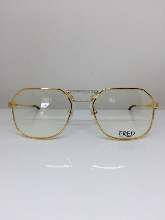 Vintage Fred Lunettes Cap Horn Gold Eyeglasses - Super Vision Optical