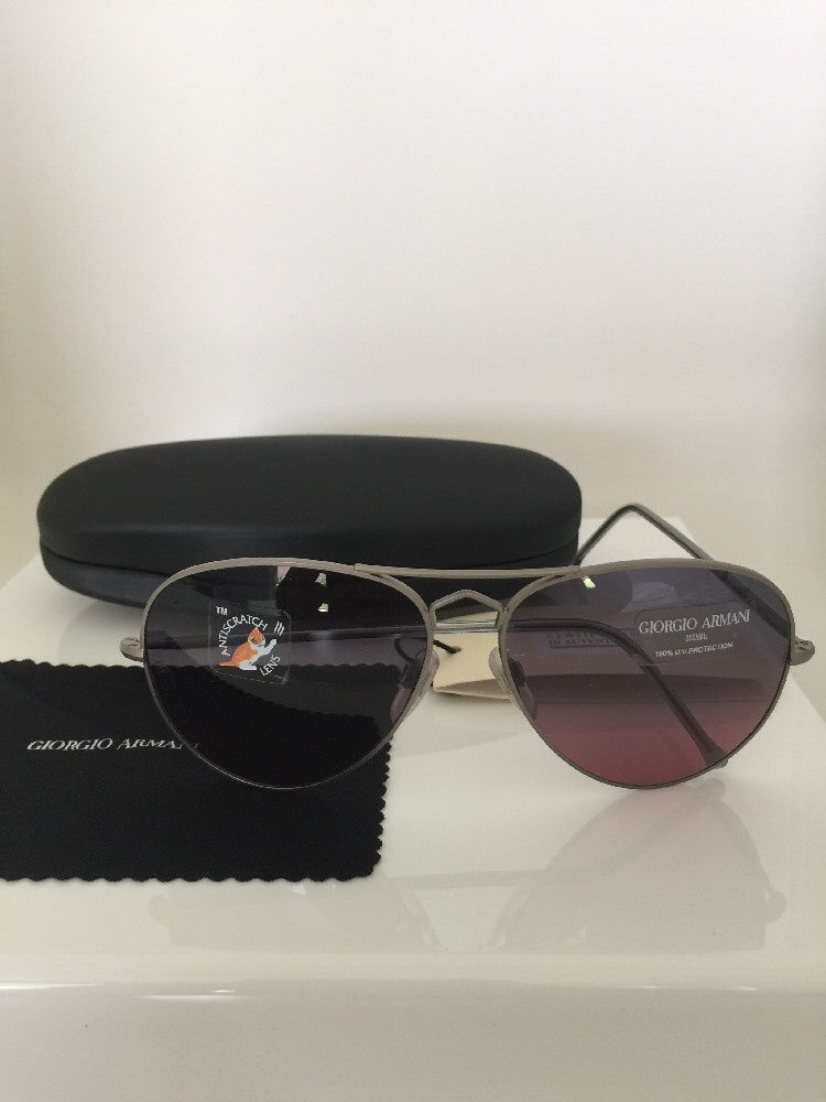 Vintage Giorgio Armani GA 615-S Gunmetal Sunglasses - Super Vision Optical