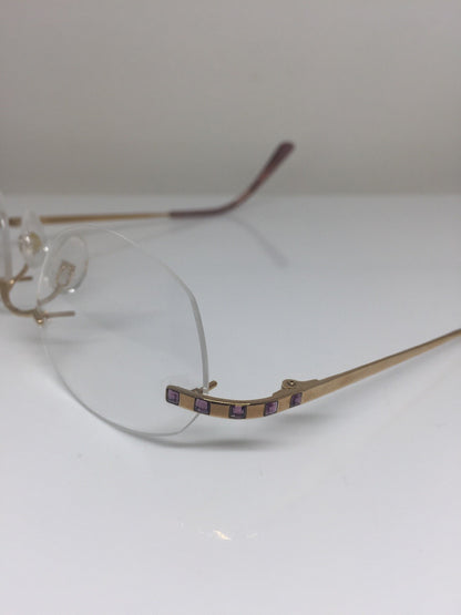 Vintage Daniel Swarovski S 036 Gold Eyeglasses - Super Vision Optical