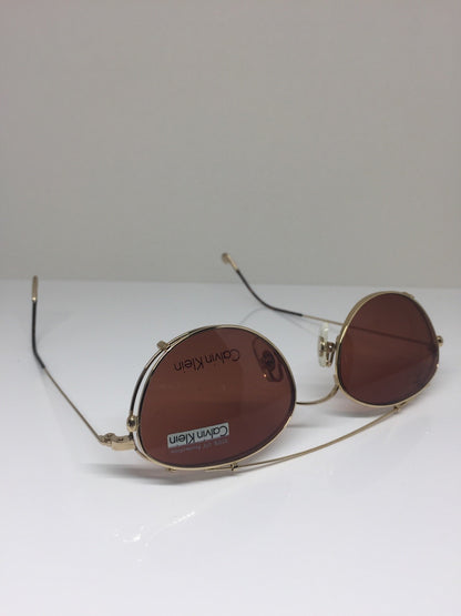 Vintage Calvin Klein CK 323 Gold Sunglasses - Super Vision Optical