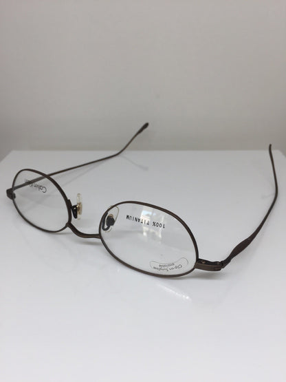 Vintage Calvin Klein CK 510 Brown Eyeglasses - Super Vision Optical