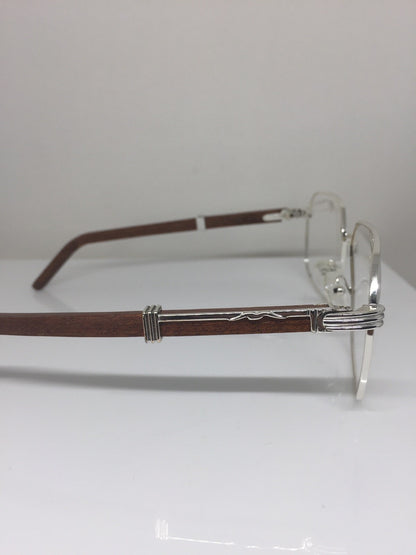 Vintage Kashab by Seagull Kashab 04 Silver Eyeglasses - Super Vision Optical