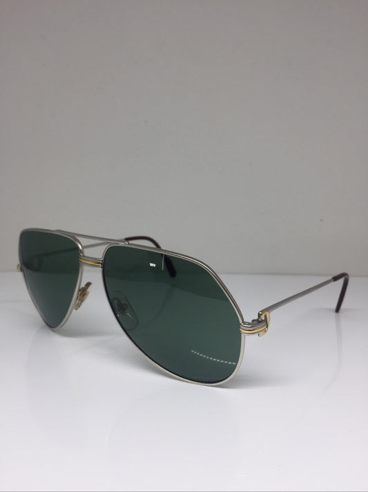 Vintage Cartier Aviator Gold Sunglasses - Super Vision Optical