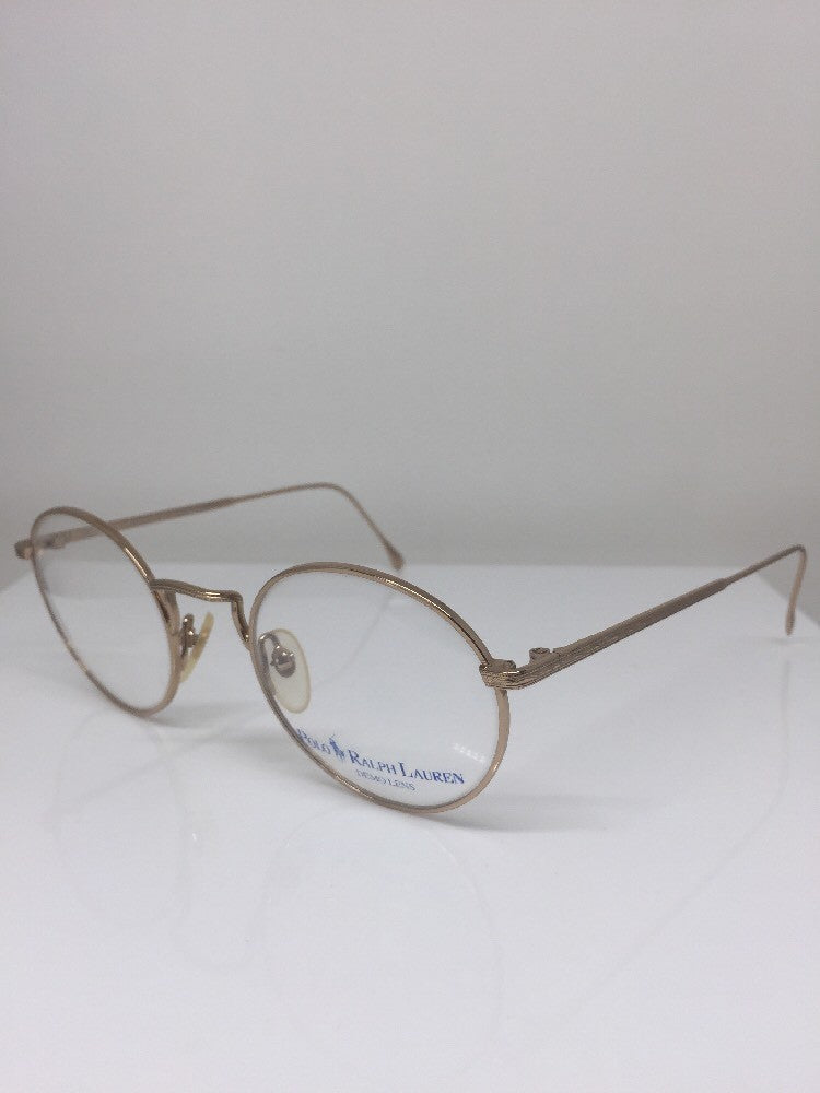 Vintage Ralph Lauren Polo Classic IX By Ralph Lauren Gold Sunglasses - Super Vision Optical