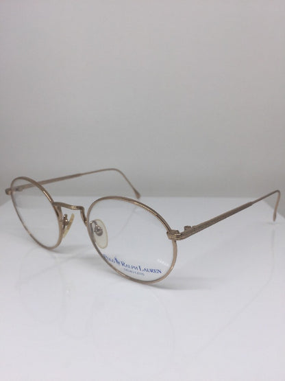 Vintage Ralph Lauren Polo Classic IX By Ralph Lauren Gold Sunglasses - Super Vision Optical