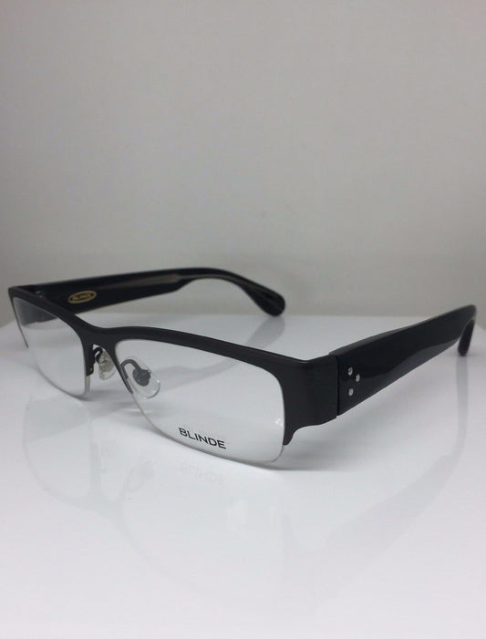 Vintage Blinde By Richard Walker Goin, Goin, Gone Gunmetal Eyeglasses - Super Vision Optical