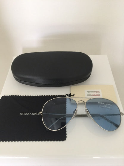 Vintage Giorgio Armani GA 615 Silver Sunglasses - Super Vision Optical