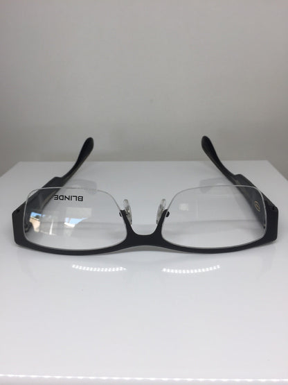Vintage Blinde By Richard Walker Goin, Goin, Gone Gunmetal Eyeglasses - Super Vision Optical