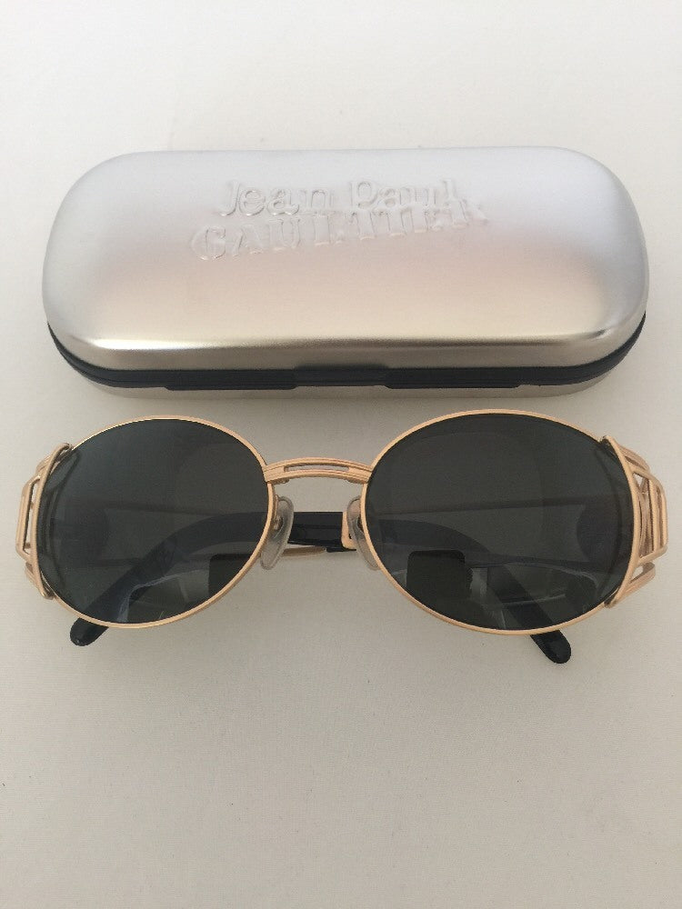 Vintage Jean Paul Gaultier JPG 58-6102 Gold Sunglasses - Super Vision Optical