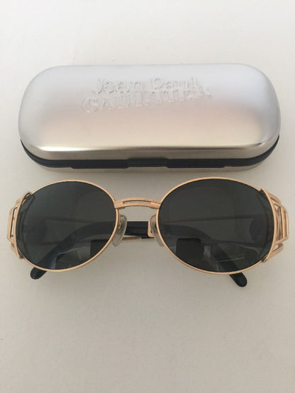 Vintage Jean Paul Gaultier JPG 58-6102 Gold Sunglasses - Super Vision Optical