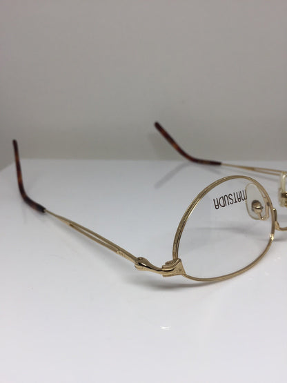 Vintage Matsuda 2877 Gold Eyeglasses - Super Vision Optical