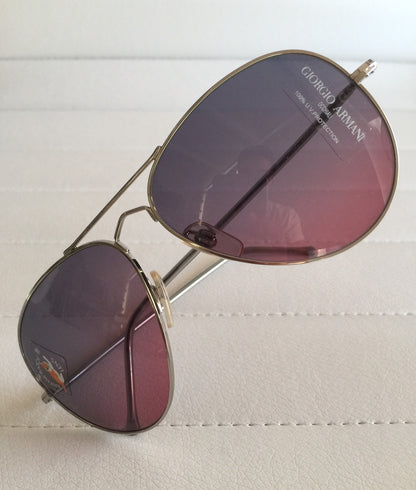 Vintage Giorgio Armani GA 615 S Silver Sunglasses - Super Vision Optical