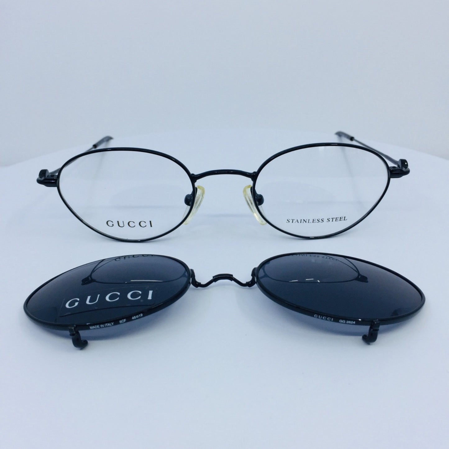 Vintage Gucci GG 2624 Black Eyeglasses - Super Vision Optical