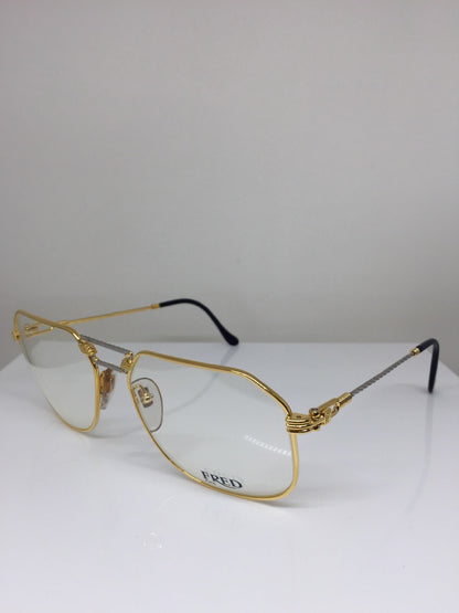 Vintage Fred Lunettes Cap Horn Gold Eyeglasses - Super Vision Optical