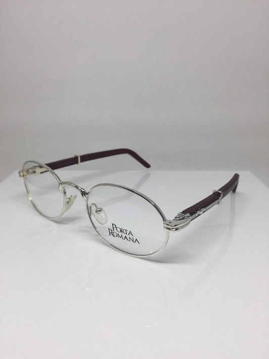 Vintage Porta Romana PORTA Romana 41 Silver Eyeglasses - Super Vision Optical