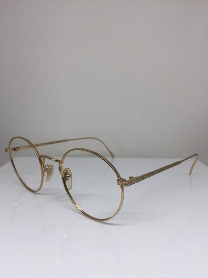Vintage Ralph Lauren Polo Classic IX By Ralph Lauren Gold Sunglasses - Super Vision Optical
