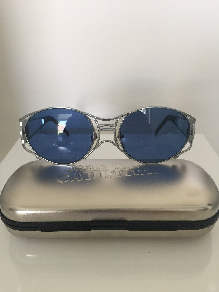 Vintage Jean Paul Gaultier JPG 58-6101 Silver Sunglasses - Super Vision Optical