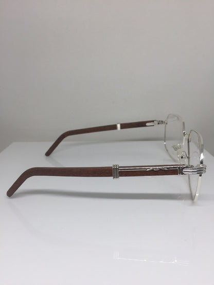Vintage Kashab by Seagull Kashab 04 Silver Eyeglasses - Super Vision Optical
