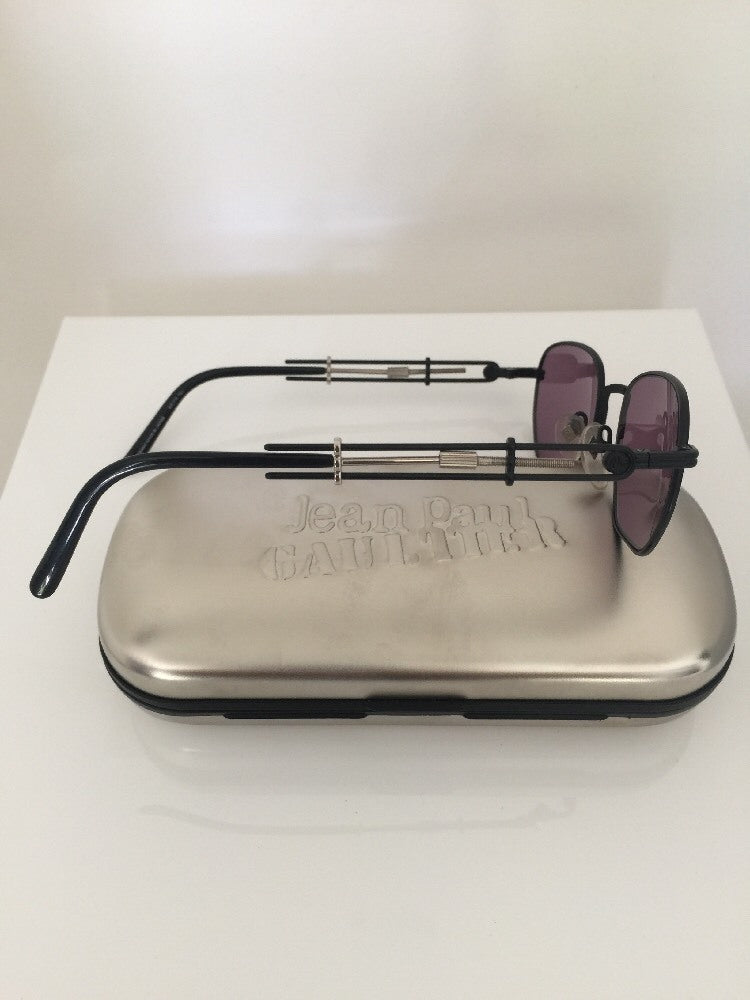 Vintage Jean Paul Gaultier JPG 55-4174 Silver Sunglasses - Super Vision Optical