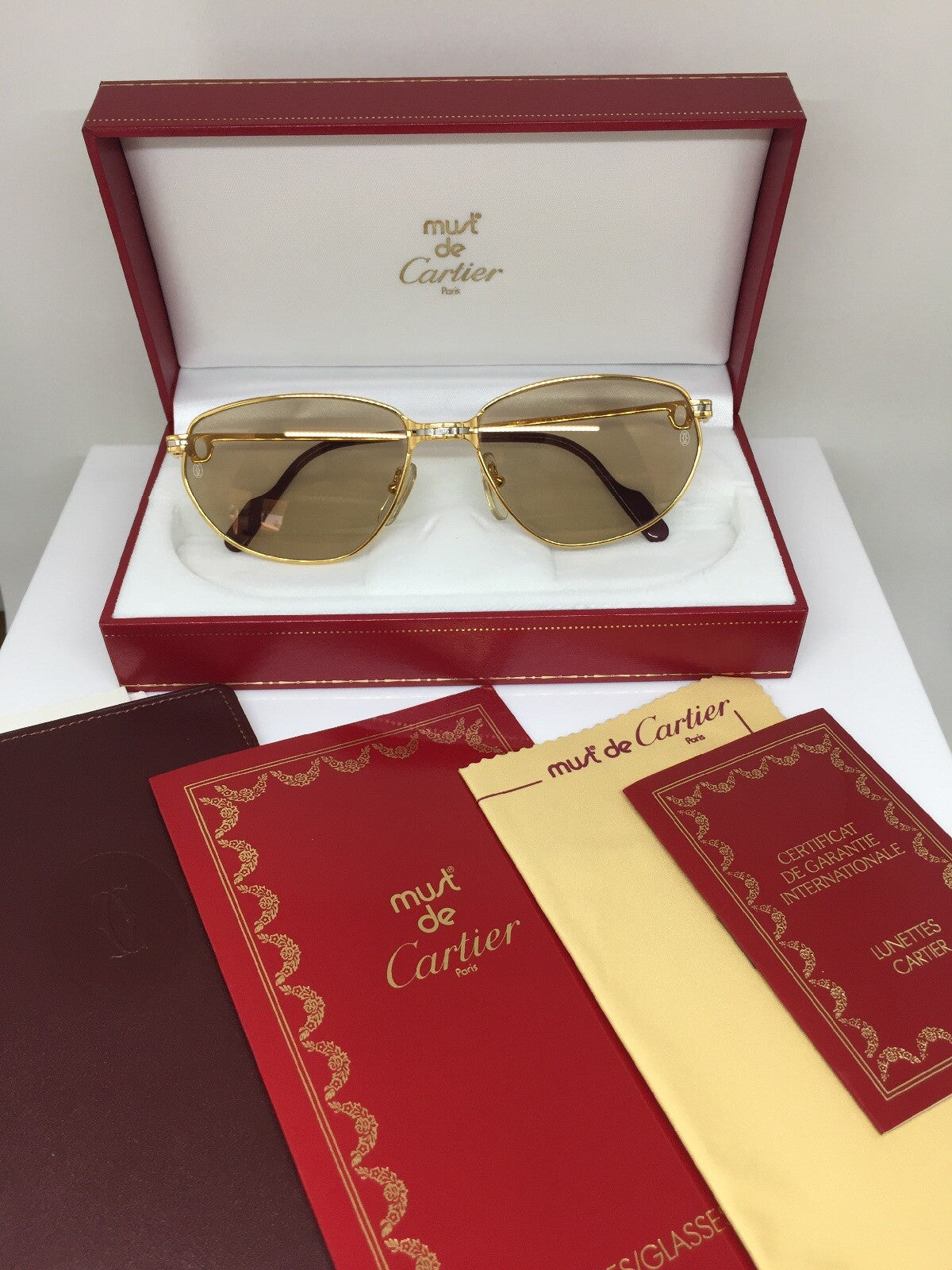 Vintage Cartier Panthere Windsor Gold Sunglasses - Super Vision Optical