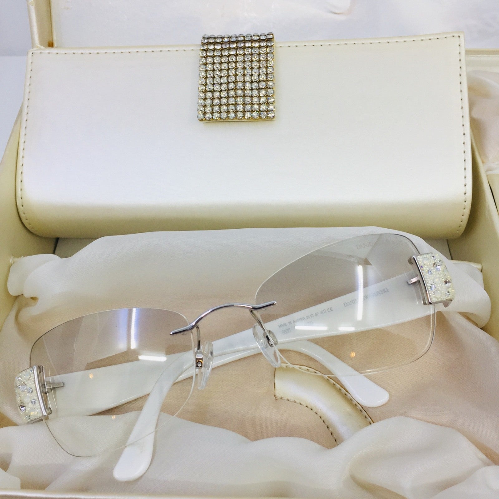 Vintage Daniel Swarovski S 630 6050 Gold Sunglasses - Super Vision Optical