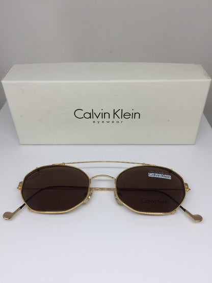 Vintage Calvin Klein CK 138 Gold Sunglasses - Super Vision Optical