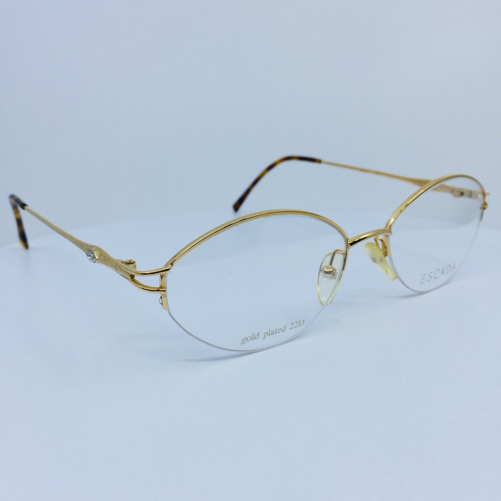 Vintage ESCADA E 0164 Gold Eyeglasses - Super Vision Optical