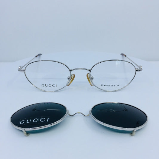 Vintage Gucci GG 2624 Silver Eyeglasses - Super Vision Optical