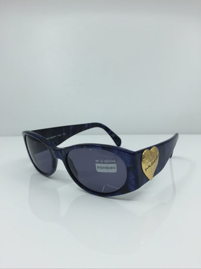 Vintage Saint Laurent YSL 6531 Blue Sunglasses - Super Vision Optical