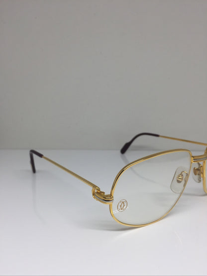 Vintage Cartier Romance Louis Cartier Gold Eyeglasses - Super Vision Optical