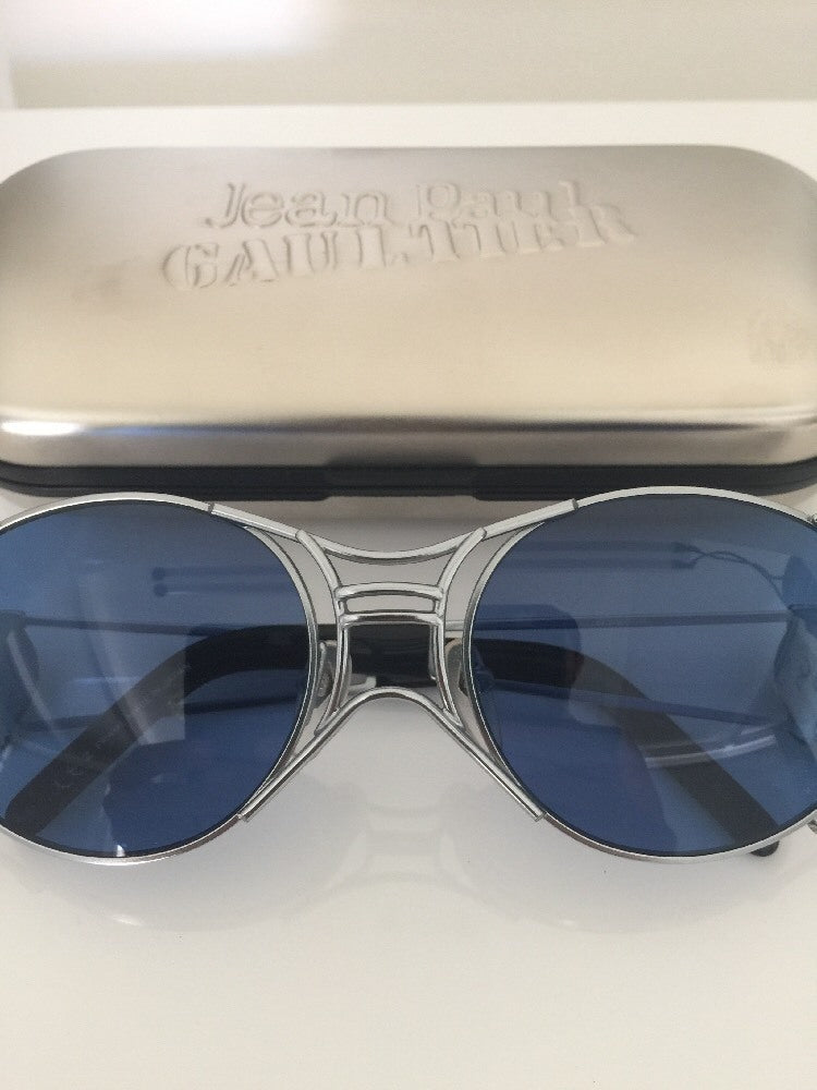 Vintage Jean Paul Gaultier JPG 58-6101 Silver Sunglasses - Super Vision Optical