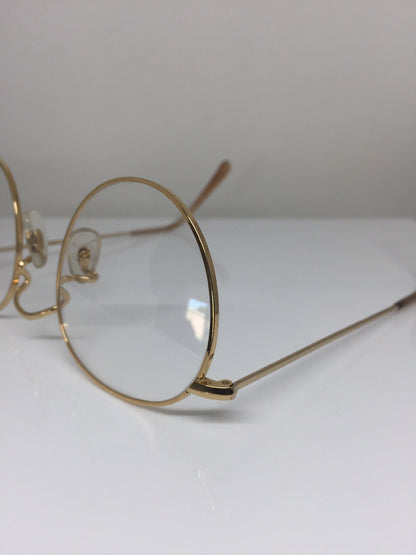 Vintage Ralph Lauren Polo Classic X By Ralph Lauren Gold Eyeglasses - Super Vision Optical