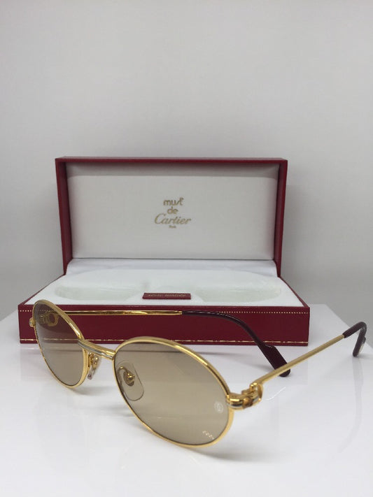 Vintage Cartier Saint Honore Limited Series Gold Sunglasses - Super Vision Optical