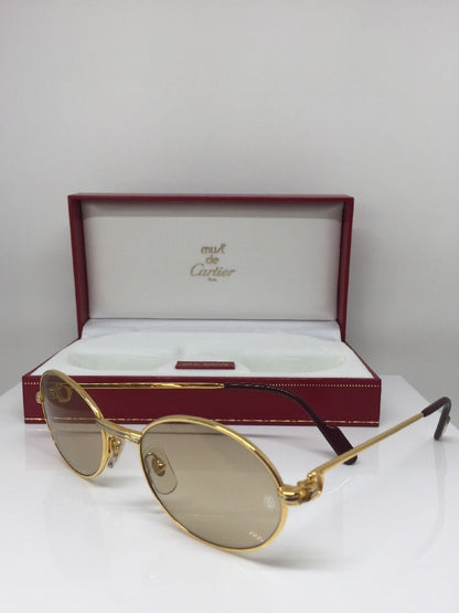Vintage Cartier Saint Honore Limited Series Gold Sunglasses - Super Vision Optical