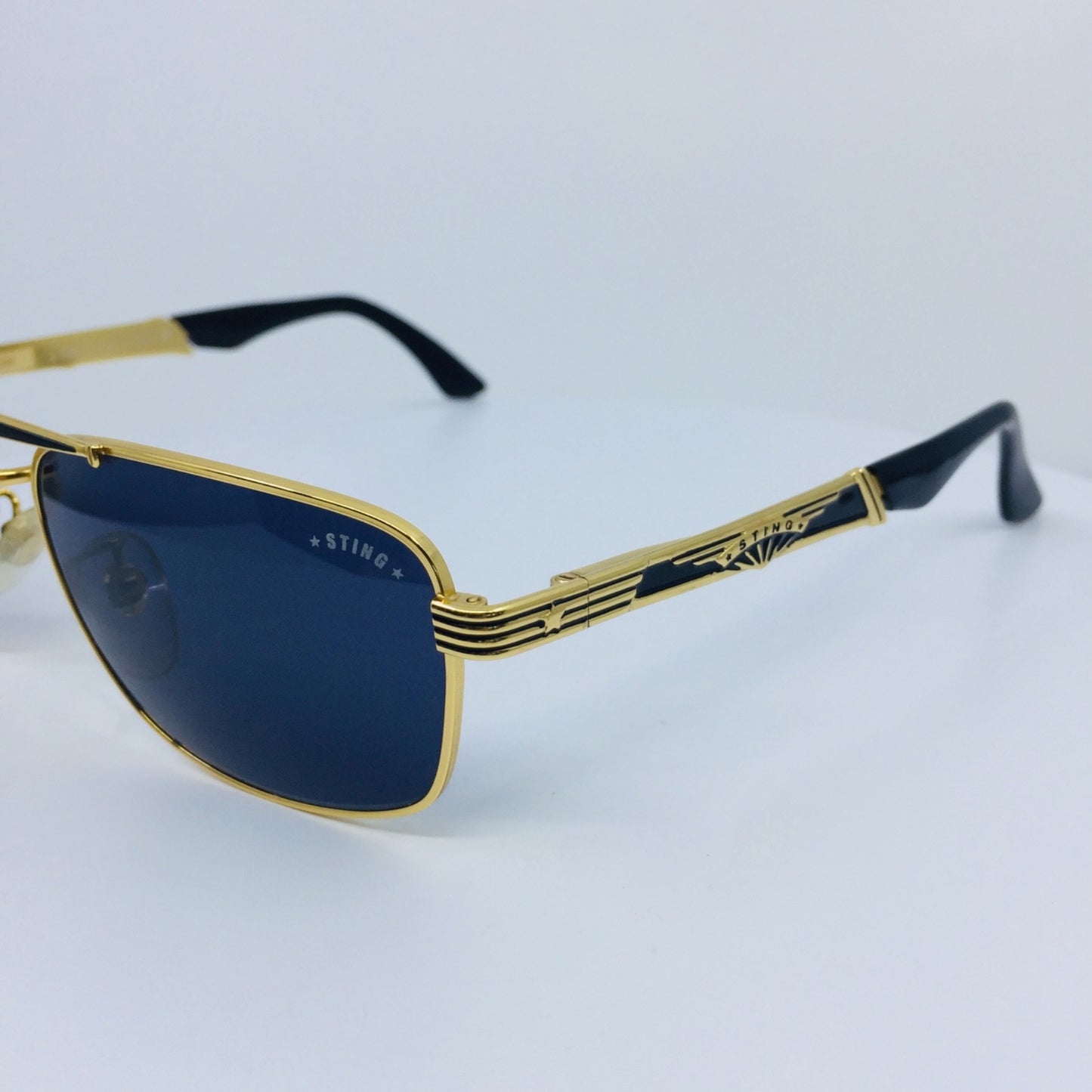 Vintage STING by Colors in Optics N. 4130 Gold Sunglasses - Super Vision Optical
