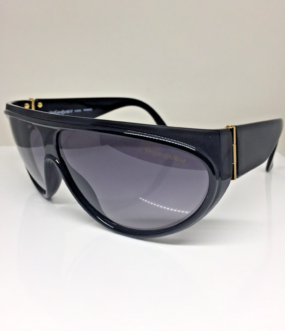 Vintage Saint Laurent 8761-2 Y 59 Black Sunglasses - Super Vision Optical