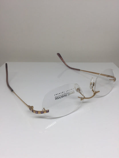 Vintage Daniel Swarovski S 036 Gold Eyeglasses - Super Vision Optical