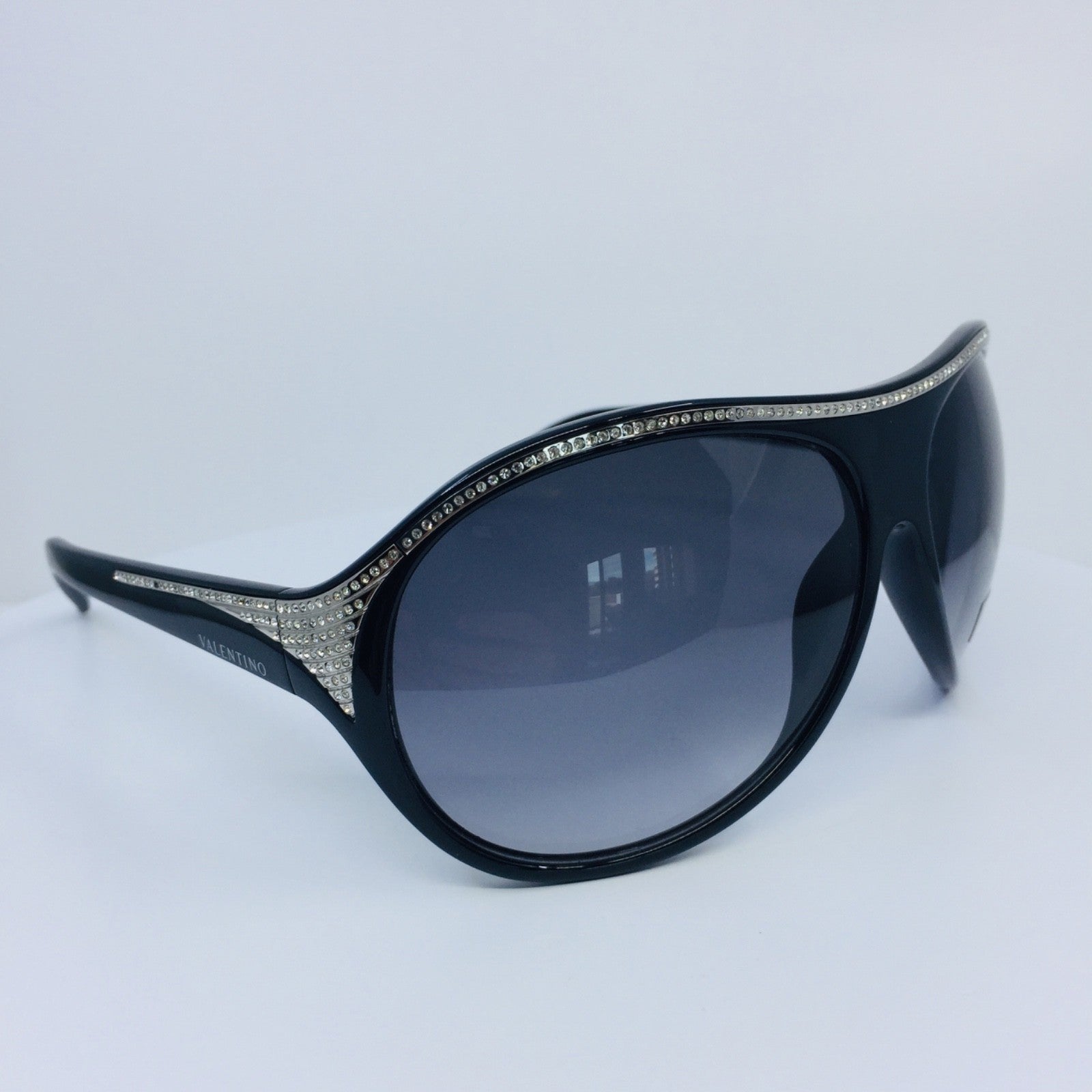 Vintage Valentino V 5445/S Black Sunglasses - Super Vision Optical