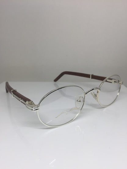 Vintage Kashab by Seagull Kashab by Seagull 46 Silver Eyeglasses - Super Vision Optical
