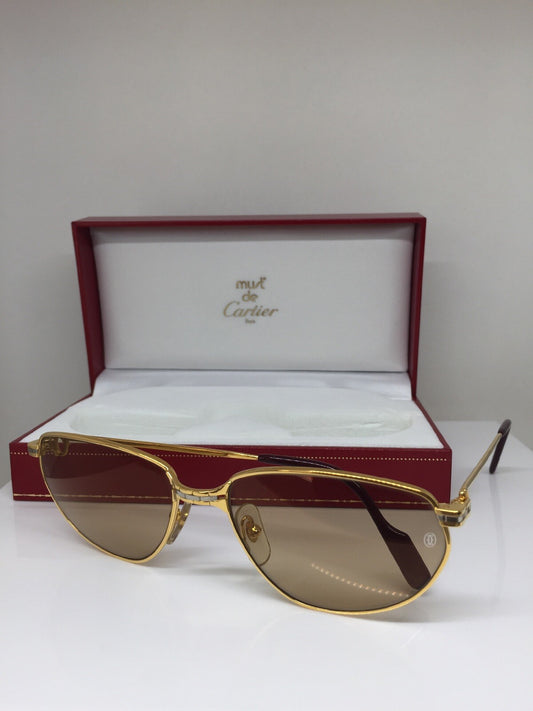 Vintage Cartier Panthere Windsor Gold Sunglasses - Super Vision Optical