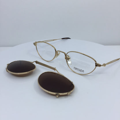 Vintage Matsuda 2877 Gold Eyeglasses - Super Vision Optical
