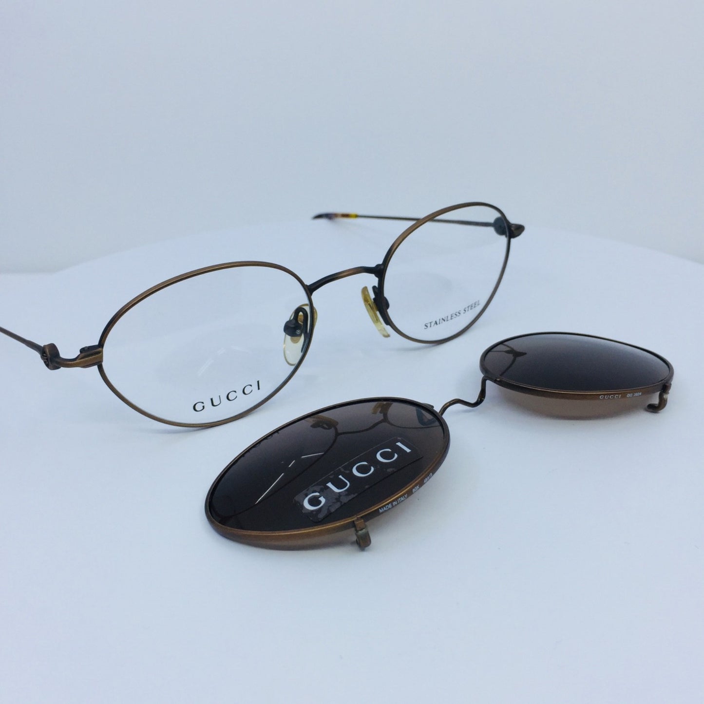 Vintage Gucci GG 2624 Brown Eyeglasses - Super Vision Optical