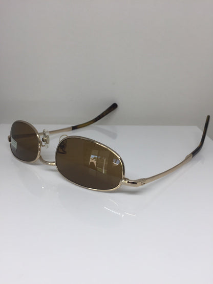 Vintage Calvin Klein CK 157-S Gold Sunglasses - Super Vision Optical