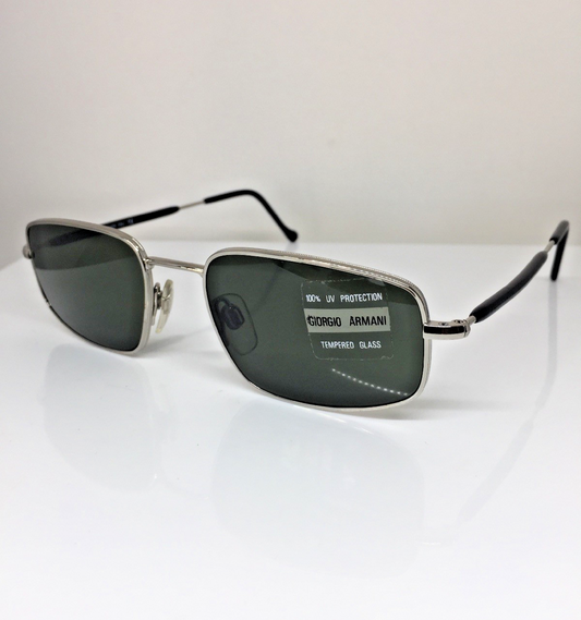 Vintage Giorgio Armani GA 637 Silver Sunglasses - Super Vision Optical