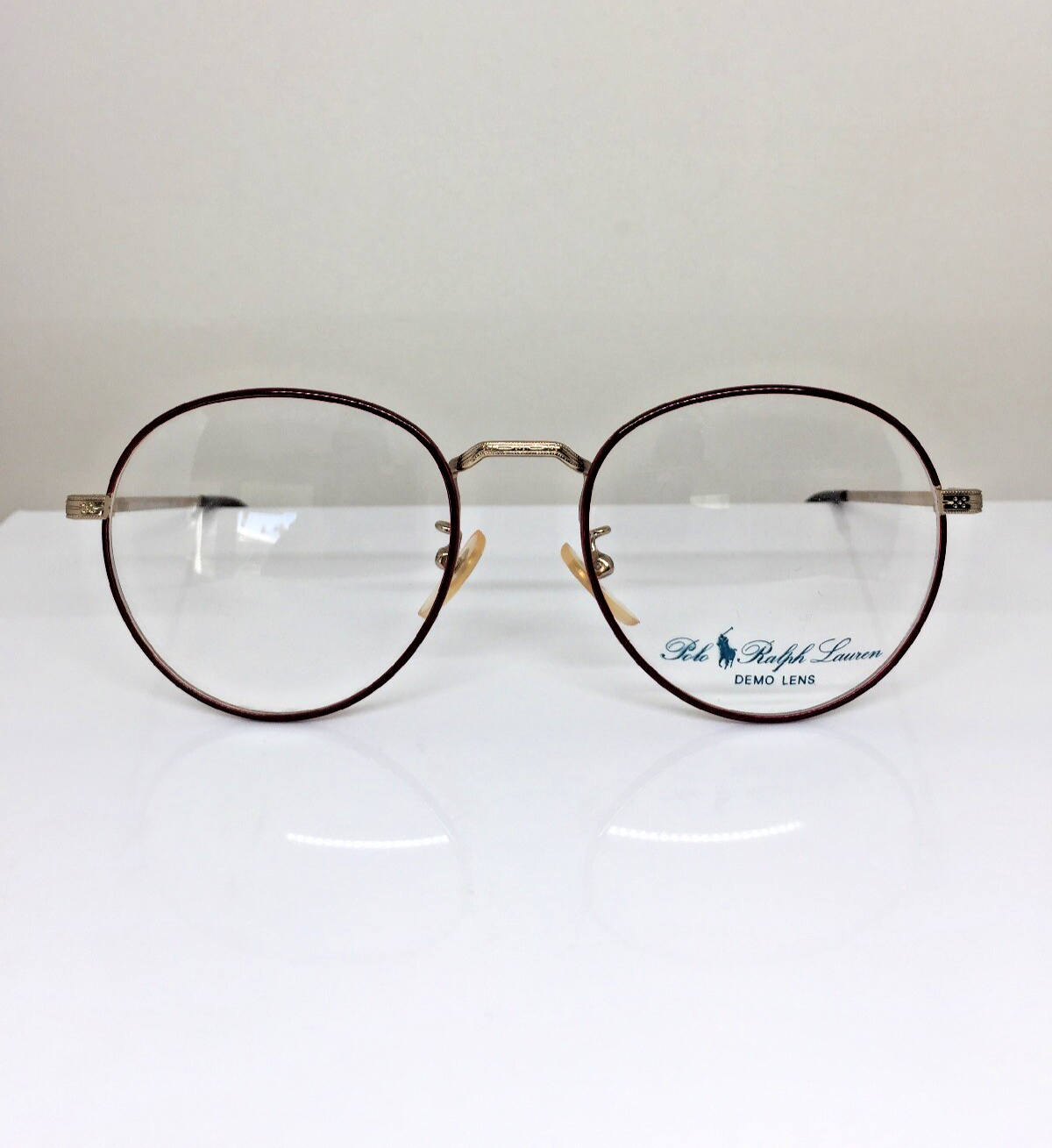 Vintage Ralph Lauren Polo Classic Vl/N By Ralph Lauren Gold Eyeglasses - Super Vision Optical
