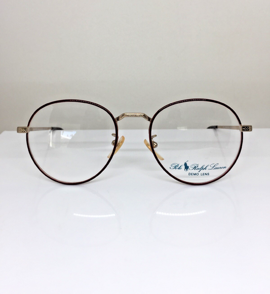 Vintage Ralph Lauren Polo Classic Vl/N By Ralph Lauren Gold Eyeglasses - Super Vision Optical