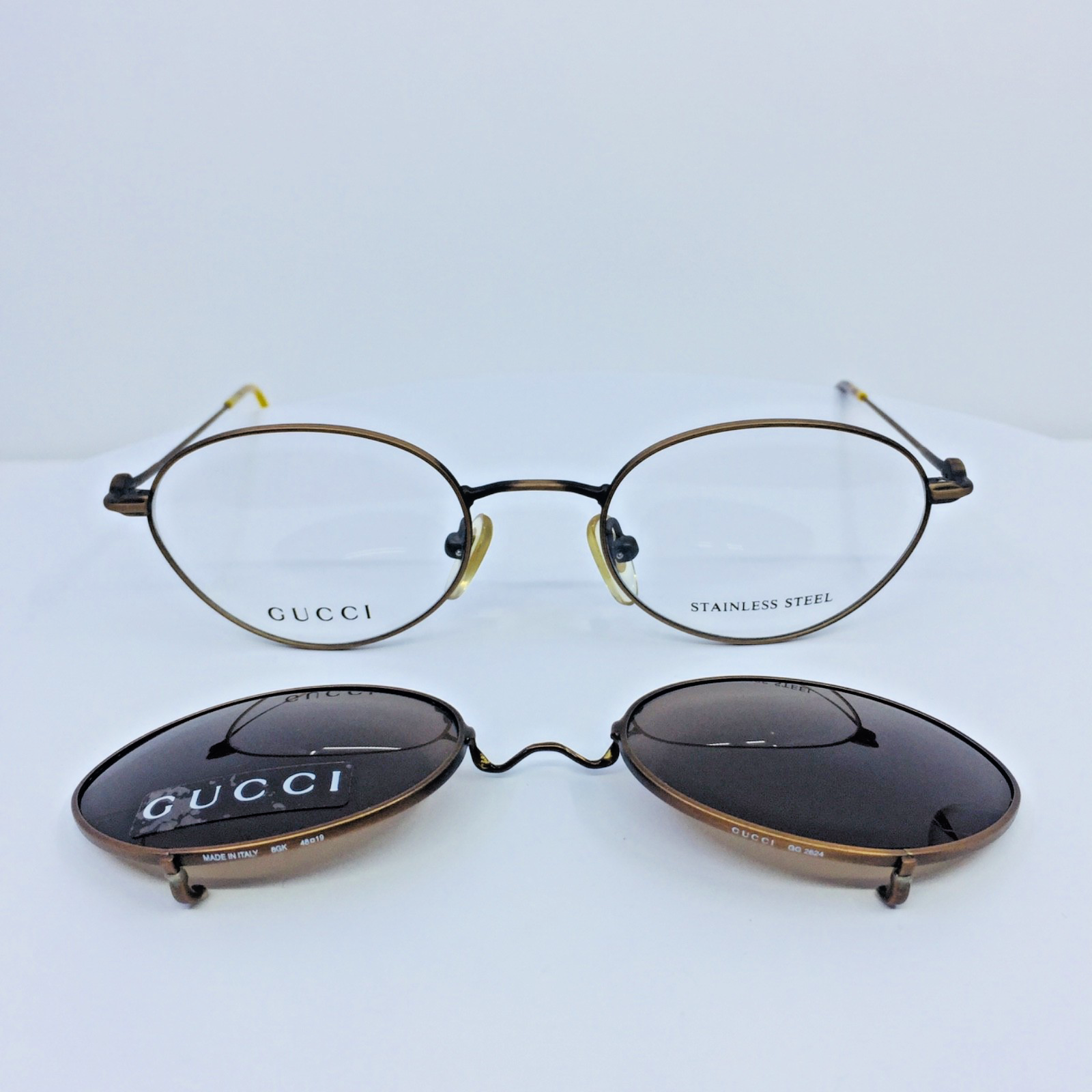 Vintage Gucci GG 2624 Brown Eyeglasses - Super Vision Optical