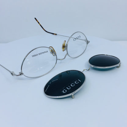 Vintage Gucci GG 2624 Silver Eyeglasses - Super Vision Optical